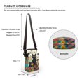 thumbnail image 6 of HELLHERO Penguin Parade Travel Crossbody Purse Polyester Double-layer Women Crossbody Bag for Outdoor Daily Use, 6 of 7