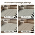 thumbnail image 7 of ODIKA Ivory Tan Striped Border Bold Banded Edges Lines Farmhouse Frame Foldable Easy Care for King Size Bedroom, Master Suite, Under Bed, 7 of 7