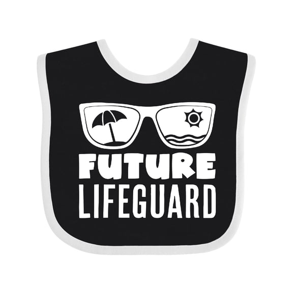 Inktastic Future Lifeguard Sunglasses Boys or Girls Baby Bib