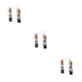 thumbnail image 1 of Pendientes de gota Minnieouse colgante de botellas de cristal Azul 1 par, 1 of 6