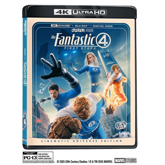 Open Box The Fantastic Four: First Steps (4K Ultra HD + Blu-ray + Digital Copy) Marvel Studios, Action & Adventure