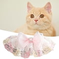thumbnail image 1 of CBFFDC Pet Neck Circle Bite resistant Pet Collar with Tear resistant Non Fading Lace Trim Bowknot Daily Neck Circle Collocation, 1 of 7