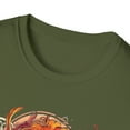 thumbnail image 3 of Feather Clock Unisex Softstyle T-Shirt Boho Native American Style, 3 of 3