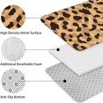 thumbnail image 5 of Beige and Black Leopard Pattern Bathroom Rugs Sets 3 Piece,Toilet Cover Set,Absorbent Non Slip Bathroom Mats Sets with U-Shaped Contour Rug Toilet Rug Set, 5 of 5