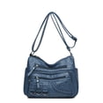 thumbnail image 3 of DGMIOCS Crossboby Bag for Women - Soft PU Leather Multi-Pocket Shoulder Bag Handbag with Adjustable Strap Blue, 3 of 5