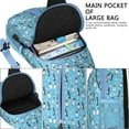 thumbnail image 3 of Emperor Penguin Cartoon Pattern Sling Backpack, Lightweight Crossbody Daypack with Snowflake and Winter Animal Print, Cute Penguin Design Anti-theft Travel Bag for Students, Travelers, Gym, Outdoor, 3 of 6