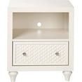 thumbnail image 2 of My Home Furnishings Amanda- Bright White 1302-601 1- Drawer Nightstand, 2 of 3