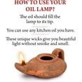 thumbnail image 5 of The Jerusalem Gift Shop Replica Ancient Terra-Cotta Clay Oil Lamp with Handle -Handmade  Biblical Classic, size 4X3X2 Inch, 5 of 8