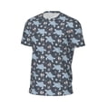 thumbnail image 6 of Wukai Turtle Print Men's Short-Sleeved Mesh T-Shirt,Quick-Dry Short Sleeve Workout T-Shirt-6X-Large, 6 of 8