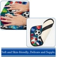 thumbnail image 3 of Football Soft Comfortable Furry Printed Car Armrest Cover Pad 12.5x8.2 Inch, 3 of 6