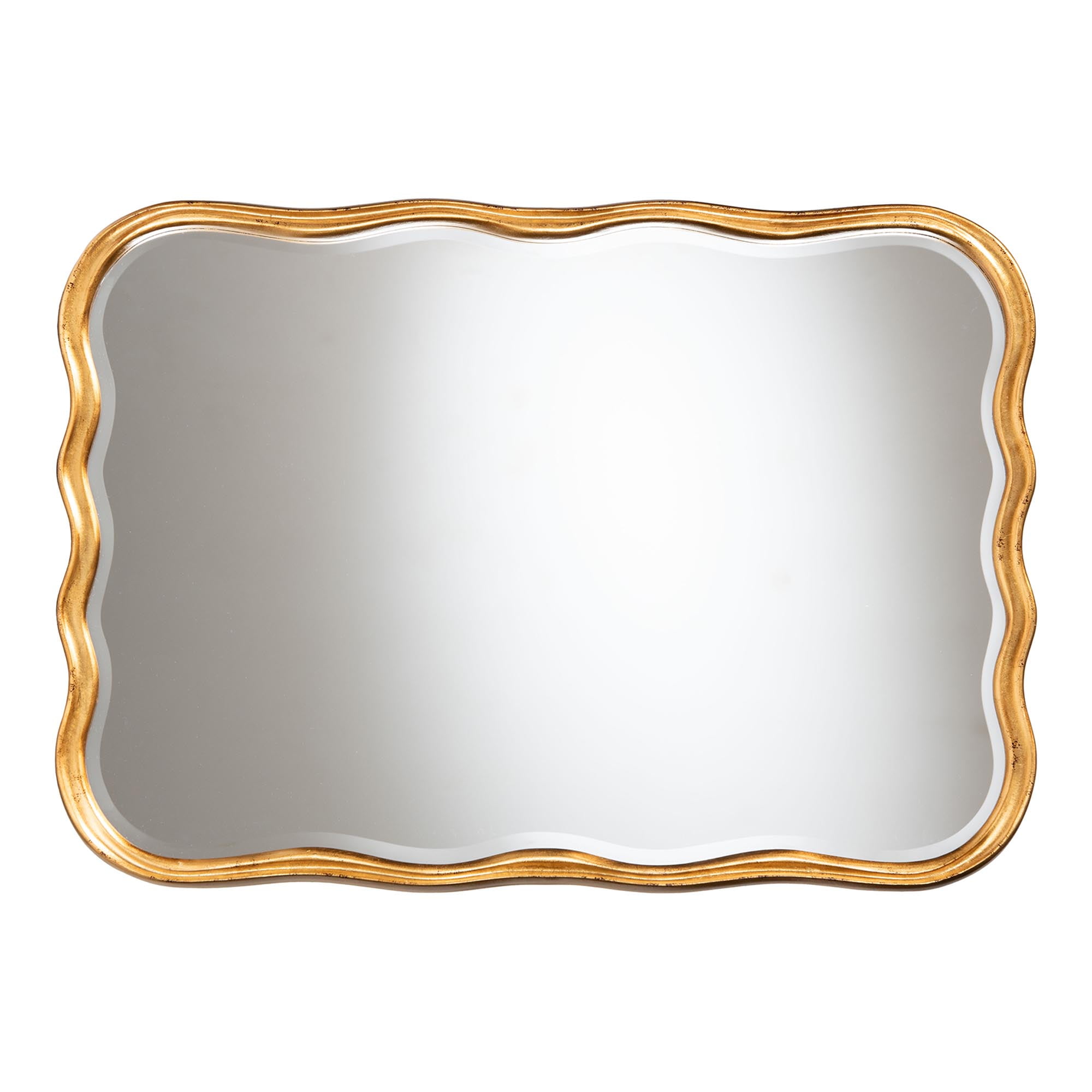 Baxton Studio Fredrika Vintage Mirror, Antique Goldleaf