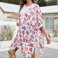 thumbnail image 4 of Kimono Playa Suelta Sin Mangas Sunnimix Traje de Baño Rojo 85x100 cm, 4 of 8