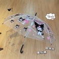 thumbnail image 2 of Paraguas para niños Sanrio transparente con mango largo Kulomi, bonito paraguas para niñas de escuela primaria de primer grado, 2 of 5