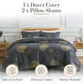 thumbnail image 2 of Midnight Floral Oversized Premium Collection Duvet Cover Set, 2 of 9