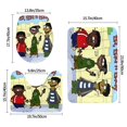 thumbnail image 3 of Ed, Edd y Eddy Juego de 3 alfombras de baño de coral fleece: tapete de baño + alfombra de inodoro en forma de U + funda de tapa de inodoro en forma de O, 3 of 6