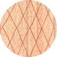 thumbnail image 1 of Ahgly Company Indoor Round Solid Orange Modern Area Rugs, 7' Round, 1 of 4