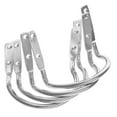 thumbnail image 1 of Hammer Loop Holder Silver U Shaped Tool Belt Accessory Sleek Design 4Pcs, 1 of 4