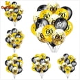 thumbnail image 2 of 15PCS 30 40 50 60th 70 80 Year Old Latex Balloon, Confetti Balloon Set, Combination Adult Birthday Party Decorations, 2 of 2