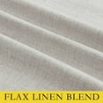 thumbnail image 4 of NICETOWN 100% Blackout Linen Curtains, Full Room Darkening Solid Modern Grommet Drapes for Bedroom & Living Room, 52"x108", Angora, 2 Panels, 4 of 7