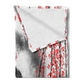 thumbnail image 2 of Chinese Soft Flannel Fleece Throw Blanket, Mystic Cloudy Nighttime Illustration, Cozy Plush for Indoor and Outdoor Use, 60" x 80", Vermilion Dark Grey, by Ambesonne, 2 of 5