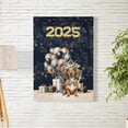 thumbnail image 2 of Happy New Year Dachshund Welcome 2025 Balloon Firework Party Vertical Matte Canvas Poster Wiener Dog Lover Gifts Idea Wall Art Home Decor - 01014, 2 of 5
