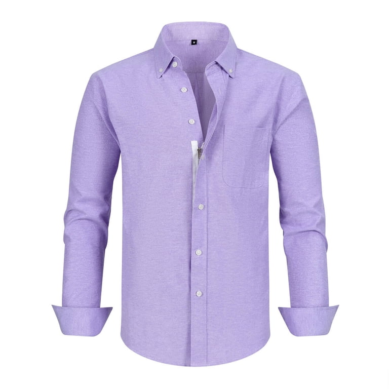mens italian dress shirts Collar Blue Striped Shirt XXL SpecialOccasion 90's Prom Dresses Blue color:purple * Made of 100%