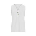thumbnail image 4 of XuJwPNcy Womens Summer Tops Sleeveless V Neck Tshirts Button down Shirts Casual Fashion Blouses Tank Top, 4 of 5