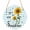blue, variant on Sunflowers Farmhouse Round Front Door Welcome Sign, 5.9 Inch Wall Hanging Decor for Indoor Outdoor, Sage Green Plaid Pastoral Rustic Home Porch Hanger Decorations for Holiday Gift