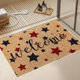 thumbnail image 6 of Letter Printed Independence Day Doormat, Non Slip Entryway Floor Pad, Water Resistant Rug for Front Entrance, Bathroom and Kitchen Indoor Daily Use, 6 of 6