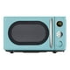 thumbnail image 1 of Galanz GLCMKA07BER-07 Horno de microondas retro, iluminación LED, diseño de tirador, cerradura infantil, azul Bebop, 0.7 pies cúbicos, 1 of 5
