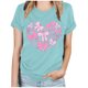 thumbnail image 1 of Camisetas de Manga Corta para las Mujeres de Moda Imprimir Cuello Redondo Camiseta, Mezcla de Poliéster Ligero para Primavera Verano Otoño, 1 of 8