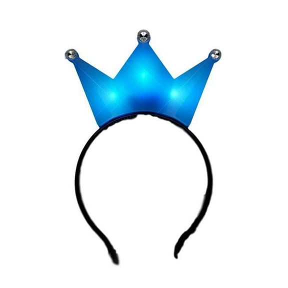 3 Jeweled Blue Princess Crown Headbands