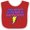 Red and White, variant on Inktastic These Nerds Put My Cape on Backwards® Superhero R Boys or Girls Baby Bib