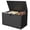 Black Wood Grain, variant on EliteEdge 130 Gallon Outdoor Deck Box, Weather-Resistant Resin Storage Bin with Lockable Lid, 480 LBS Seating Bench for Patio Garden Backyard,Black