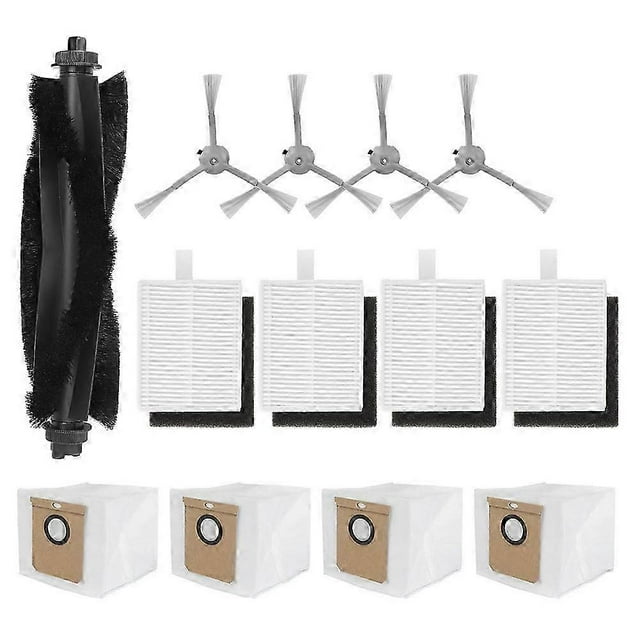 13-Piece Accessory Kit for Robot Vacuum Cleaner L50/L60 Series, Including Brushes, Filters, Dust Bags