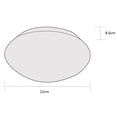 thumbnail image 3 of Luminaria Cloud LED 8 Watts de Techo Redonda Ø220 mm, 560 lm, 3000K, Estévez, 3 of 7