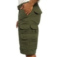 thumbnail image 5 of G-Style USA Men's Relaxed Fit Belted Cargo Shorts - Solid Olive - 36, 5 of 6