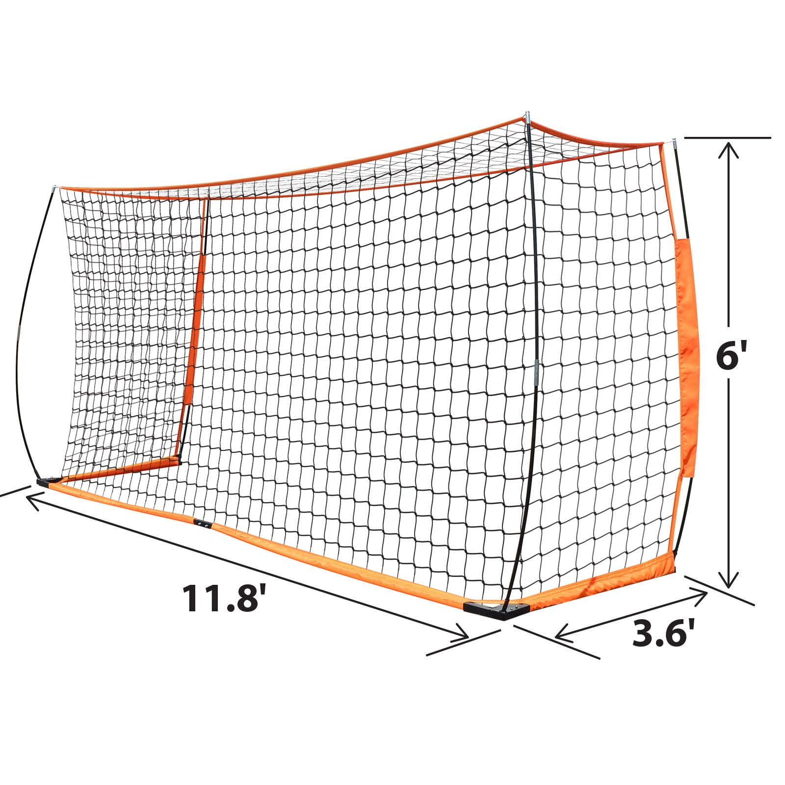 SUNNYOUTDOOR 12X6FT Soccer Goal Portable Soccer Goals for Backyard with Carry Bag, Youth and Adult Training Equipment