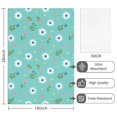 thumbnail image 2 of 2 Pcs Pioneer Flower Floral Print Pattern Kitchen Towels, Funny Microfiber Dish Towel Set, 18" X 26" Tea Towels, 2 of 6