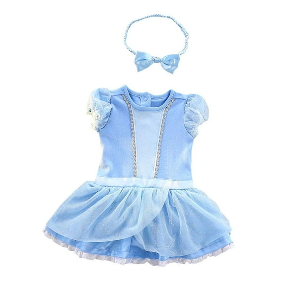 Vestido de princesa Dressy Daisy para niñas con diadema de 18 a 24 m