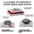 thumbnail image 3 of Grill Mat Bbq Fire Resistant Mat Grill Splatter Rug Fireproof Heat Floor Protect, 3 of 4
