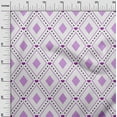 thumbnail image 3 of oneOone Polyester Spandex Purple Fabric Check Sewing Material Print Fabric By The Yard 56 Inch Wide, 3 of 4