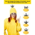 thumbnail image 4 of Accesorios para Disfraz de Halloween para Adultos con Sombrero, Gafas, Guantes, Disfraz Divertido para Cosplay, Pequeño Sombrero Amarillo, 4 of 5