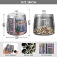 thumbnail image 2 of Yayeee Ashtray with Lid for Cigarette Smokeless Stainless Steel Home Ash Holder, Green Boat, 2 of 7