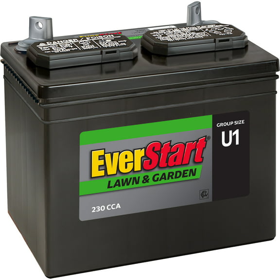 EverStart Lead Acid Lawn & Garden Battery, Group Size U1 12 Volt, 230 CCA