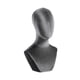 thumbnail image 3 of Cabeza de maniquí de busto, exhibición de pelucas, mesa multiusos, soporte para cabeza de entrenamiento de pelucas Gris, 3 of 9