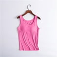 thumbnail image 5 of Womens Tops Womens Tank Tops With In Bra Summer Basic Padded Yoga Shirt Shelf Bras Workout Camisole Casual Undershirt Casual Sleeveless Tank Tops For Women, 5 of 7