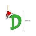 thumbnail image 2 of Lilixerw Letter Christmas Ornaments,3.1 inch Letter D Christmas Ornament 2D Acrylic Ornament for Hanging Christmas Tree,Party Ornament, 2 of 3
