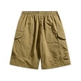 hopeusnice Mens Workout Casual Beach Solid Color Fashion Summer Cargo