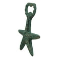 thumbnail image 2 of Rustic Verdigris Green Cast Iron Nautical Sea Star Starfish Glass Bottle Opener, 2 of 3